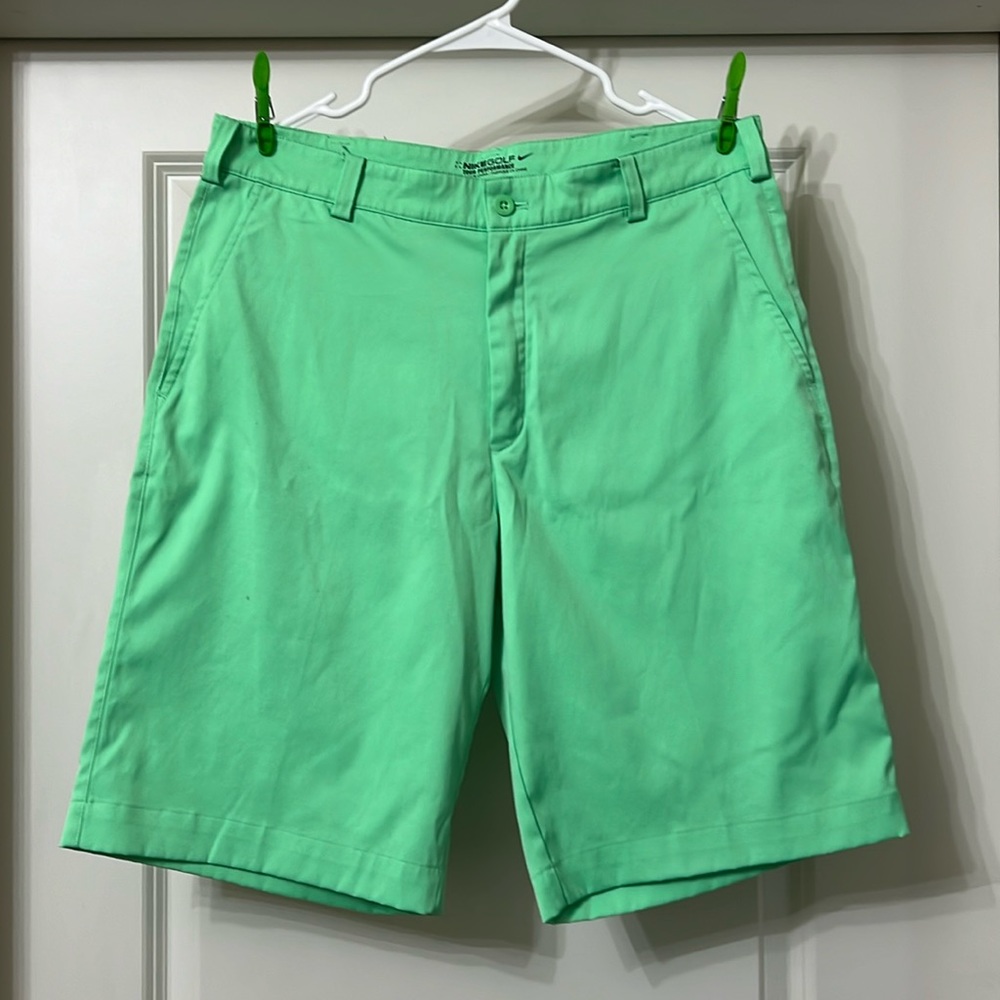 Nike. Bright Green. Golf Shorts. Size 32.